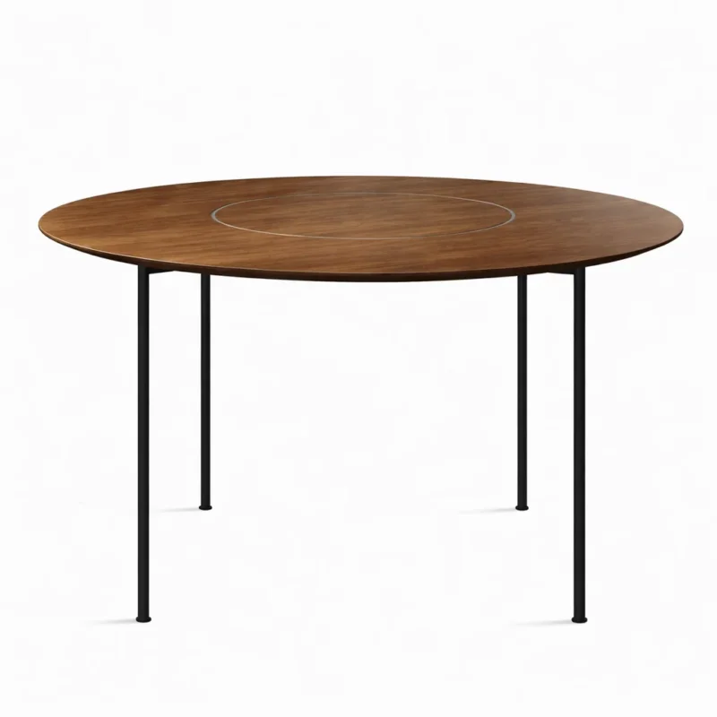 Crawford runder Esstisch 2, Ø120cm, Walnuss von Stellar Works