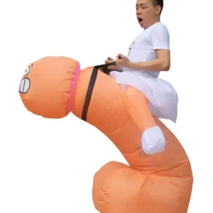 Déguisement gonflable big zizi pour adulte couleur chair