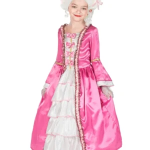 Déguisement de Marie-Antoinette pour enfant rose et blanc