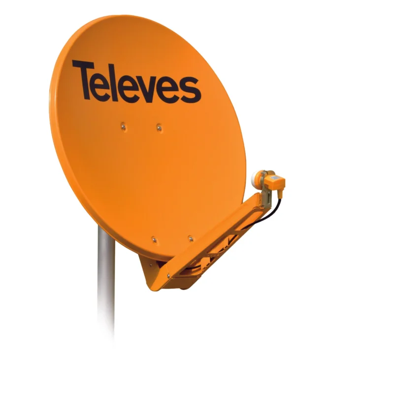 Televes - Satellitenantenne Alu-Reflektor QSD 85-O 85x95cm, orange