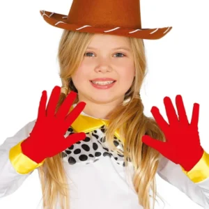 Gants courts rouges pour enfant