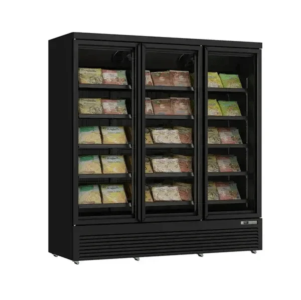 Gefrierschrank mit 3 Glastüren – 1530 Liter - Gastro-Bedarf24 GmbH