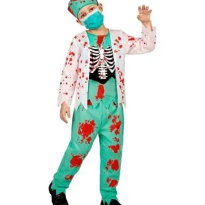 Halloween Kostuum Kind Zombie Dokter Bloed van Widmann koop je bij Partywinkel