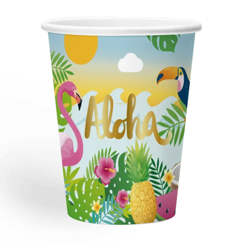 Hawaii Bekers Aloha 210ml 8st van WeFiesta koop je bij Partywinkel