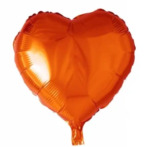 Helium Ballon Hart Oranje 46cm leeg van WeFiesta koop je bij Partywinkel