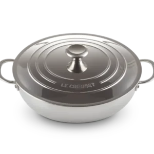 Le Creuset Provençal Bratpfanne / Flache Schmorpfanne Ø30cm / 4,3L 'Edelstahl Signature'