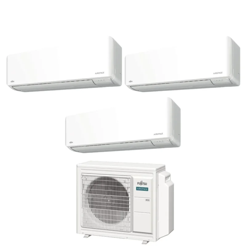 climatizzatore condizionatore fujitsu trial split inverter serie km 9_9_9 con aoyg24kbta3 r 32 wi fi integrato 9000_9000_9000