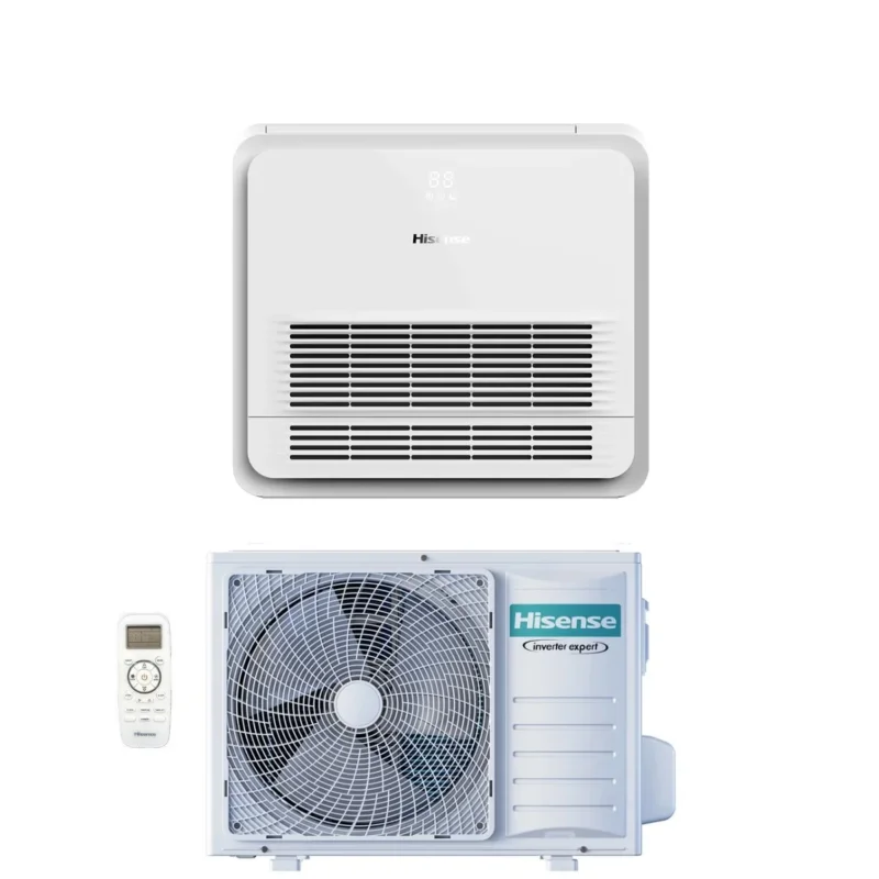 climatizzatore condizionatore hisense inverter console serie turbo 18000 btu akt52ur4rk8 _ auw52u4rj8 r 32 wi fi optional classe a__ a_ con telecomando di serie incluso