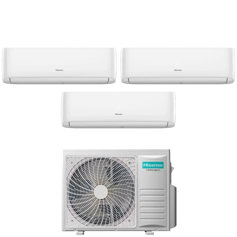 climatizzatore condizionatore hisense trial split inverter serie hi comfort 9_9_12 con 4amw81u4raa r 32 wi fi integrato 9000_9000_12000 novita