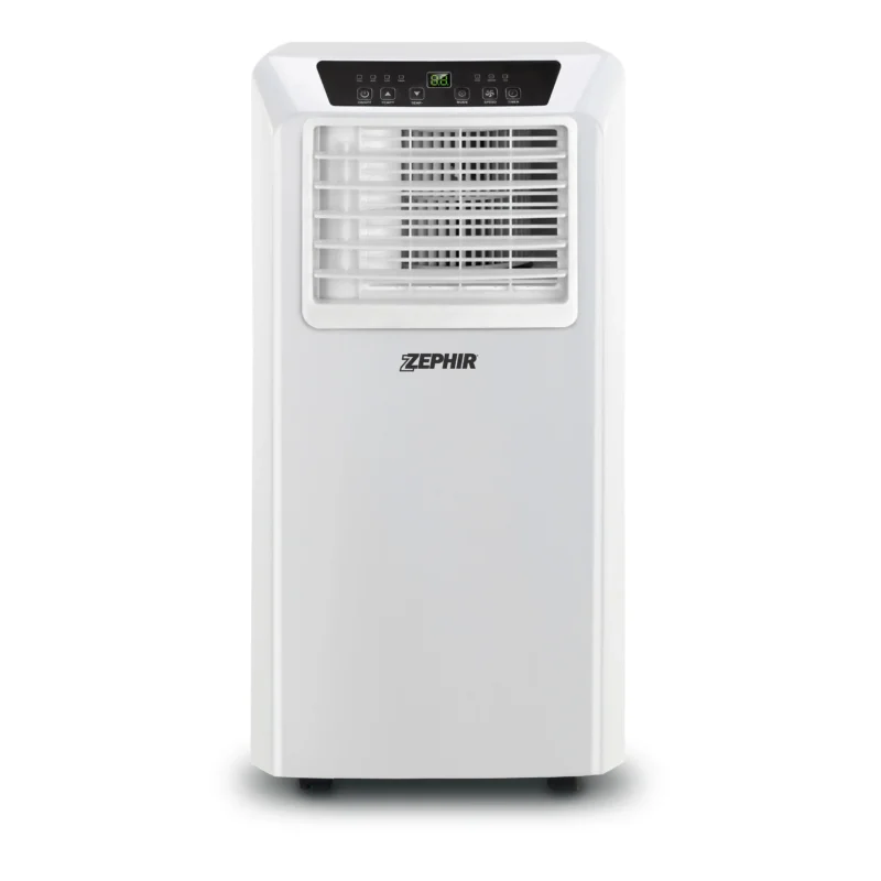 climatizzatore portatile zephir 9000 btu classe a a zpc9000h gas r290 con pompa di calore