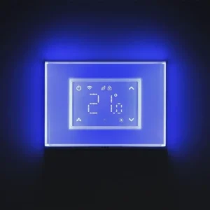 cronotermostato smart beghelli dom e con display touch e placca luminosa wi fi