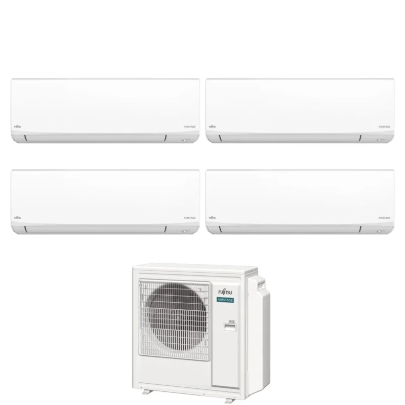 fujitsu condizionatore quadri split fujitsu kj white 79912 con aoeg30kbta4 r 32 wi fi integrato