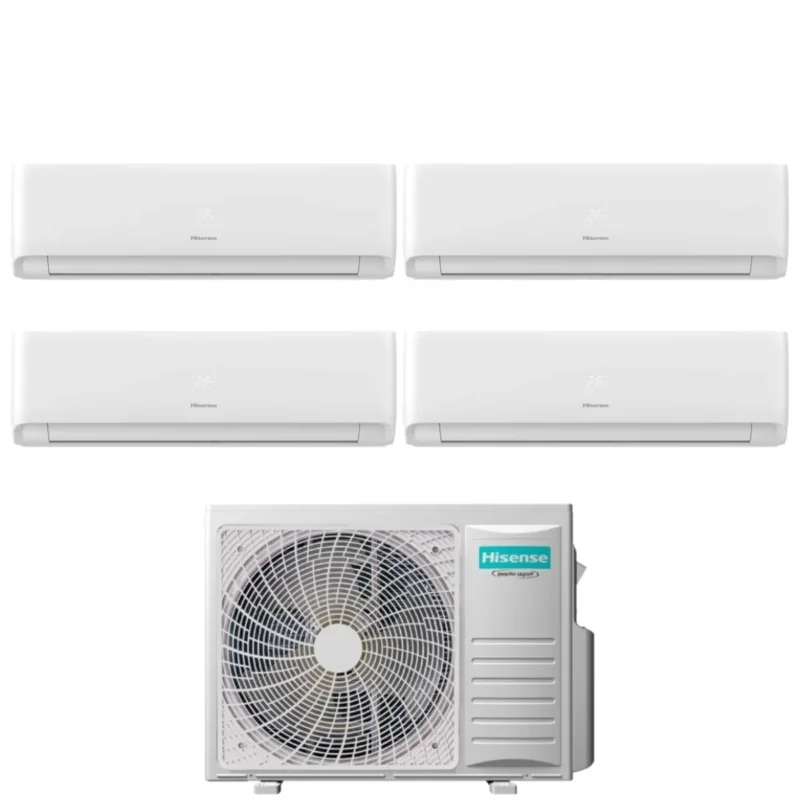 hisense climatizzatore condizionatore hisense quadri split inverter serie ecosense 99912 con 4amw81u4rjc r 32 wi fi integrato 90009000900012000
