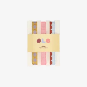 Kado Design - Geschenkband-Set • Zirkus/Wellen - ROSA ECK