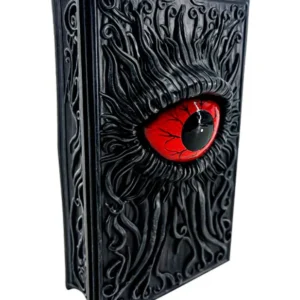 Halloween Deko-Buch mit rotem Auge 20 cm