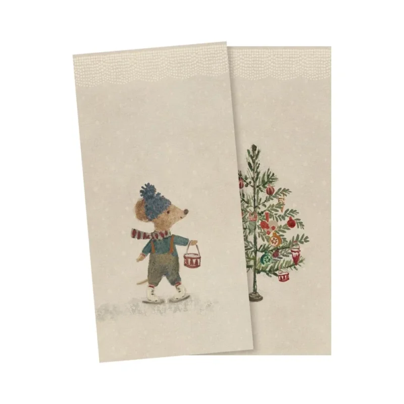 Maileg - Serviette Weihnachtsmaus, klein