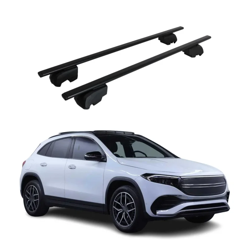 Dachträger Gepäckträger für Mercedes EQA H243 2022-2026 ABE Stahl Schwarz 2x