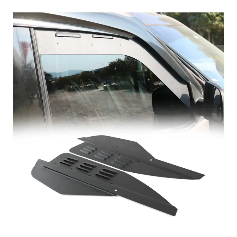 Lüftungsgitter Be & Entlüftung für Dacia Dokker 2012-2020 Aluminium Schwarz 2tlg
