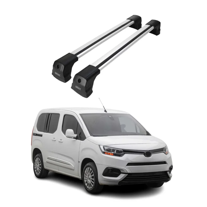 Dachträger Grundtäger für Toyota Proace City 2019-2026 Aluminium Silber 2 tlg