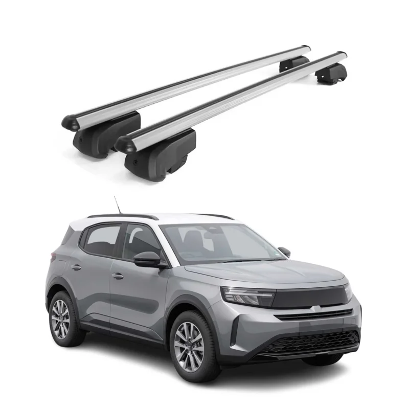 Dachträger Grundträger für Opel Frontera 2024-2026 Aluminium Silber 2tlg