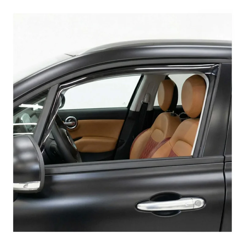Windabweiser Regenabweiser für Fiat 500X 2015-2026 5tür Dunkel Acryl 2tlg