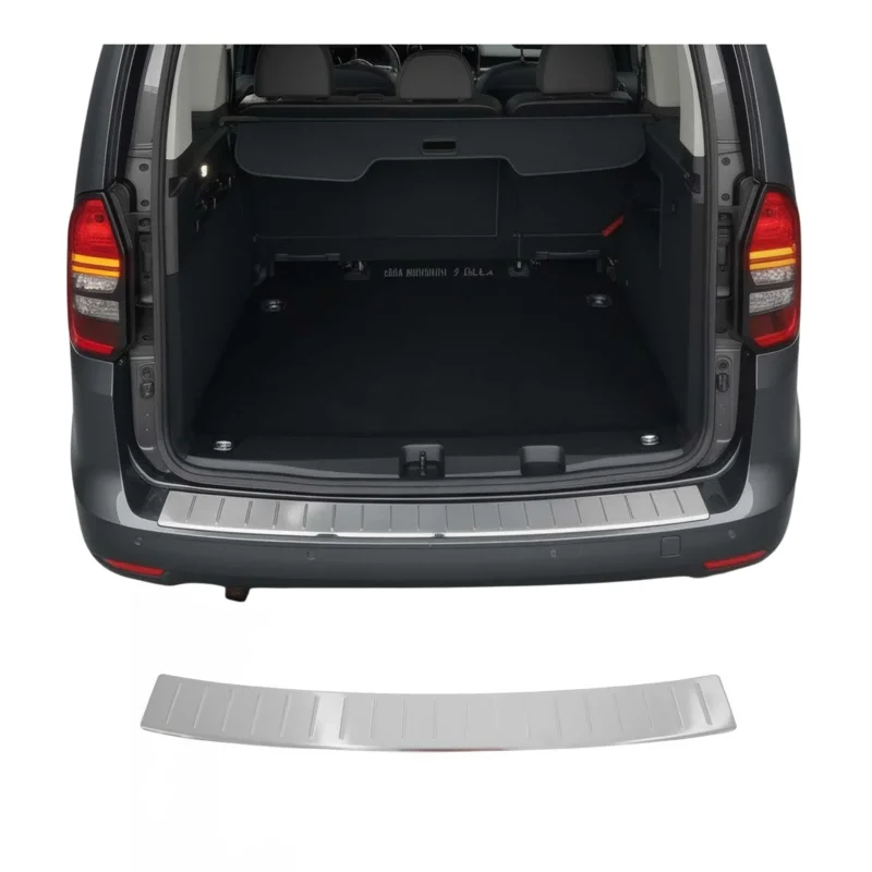 Ladekantenschutz Stoßstange für VW Caddy V 2020-2026 Chrom Edelstahl gebürstet