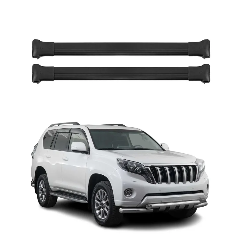 Dachträger Grundtäger für Toyota Land Cruiser Prado 2009-2021 75kg Alu Schwarz