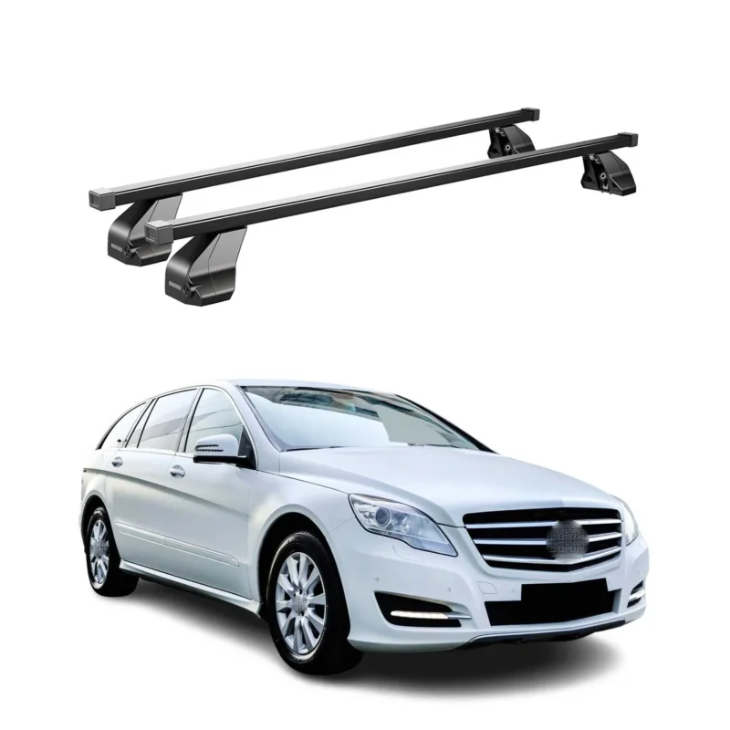 Menabo Dachträger für Mercedes R Klasse W251 2006-2013 75kg Stahl Schwarz 2x