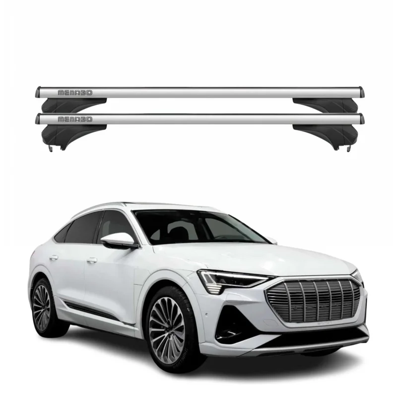 Menabo Dachträger Grundtäger für Audi Q8 E-Tron 2022-2026 Aluminium Silber 2 tlg