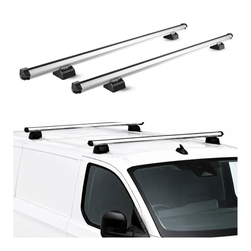 Dachträger für Renault Kangoo I 1997-2007 H1L1 2-Träger Aluminium Silber