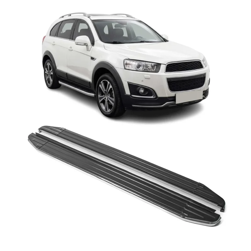 Trittbretter Seitenschweller für Chevrolet Captiva 2011-2016 FL Aluminium 2tlg