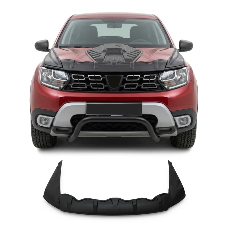 Motorhaube Deflektor Insekten Steinschlagschutz für Dacia Duster 2018-2024 3tlg