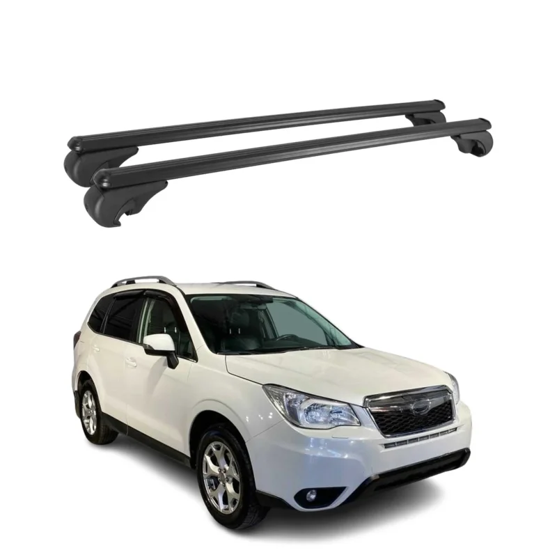 Dachträger für Subaru Forester IV 2013-2018 Gepäckträger Grundträger Schwarz 2x