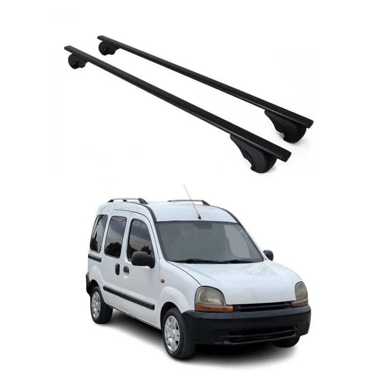 Dachträger Gepäckträger für Renault Kangoo 1996-2007 Grundträger Stahl Schwarz