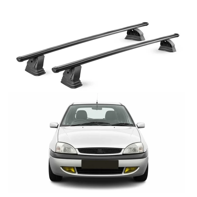 Stahl Dachträger für Ford Focus II Schrägheck Kombi 2005-2010 TÜV 2tlg Schwarz