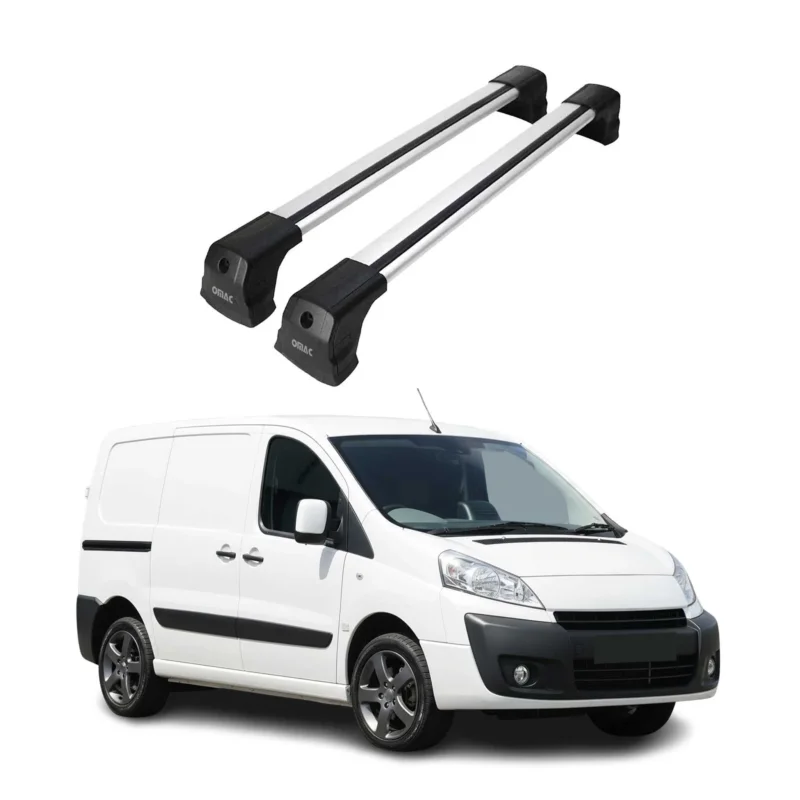 Dachträger Grundträger für Peugeot Expert II 2007-2016 75kg Aluminium Silber 2x