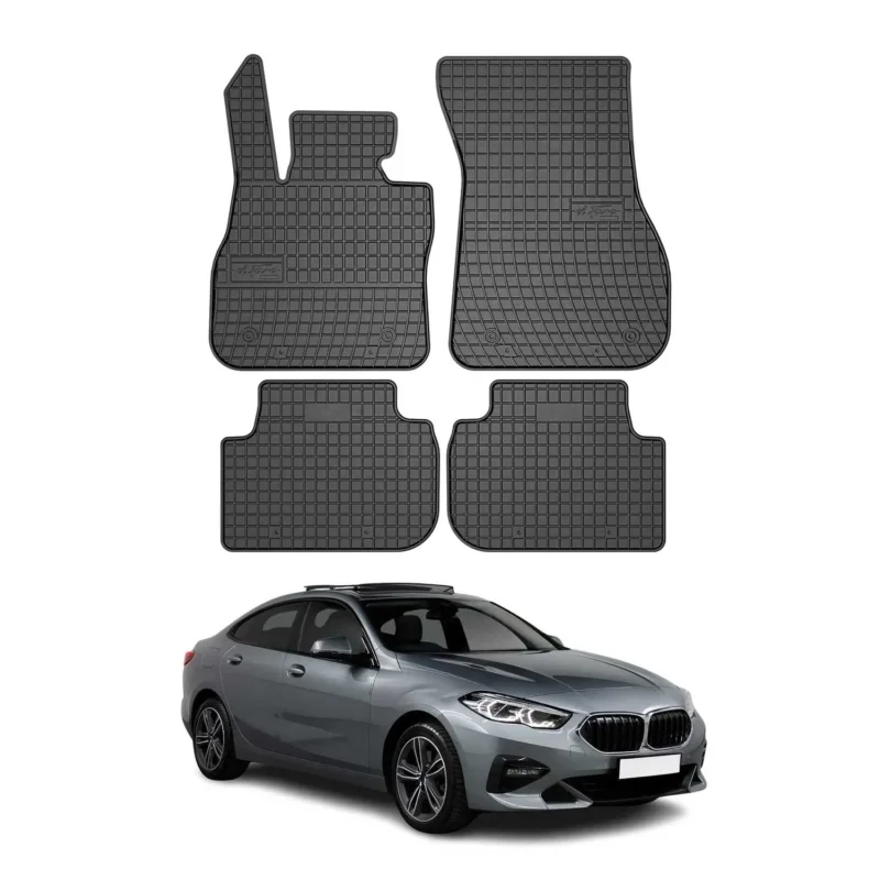 Fußmatten Gummimatten für BMW 2er Gran Coupe 2019-2024 Gummi Schwarz 4x