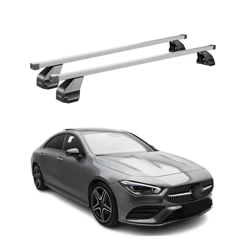 Menabo Dachträger Grundtäger für Mercedes CLA C118 2019-2026 75kg Stahl Grau 2x