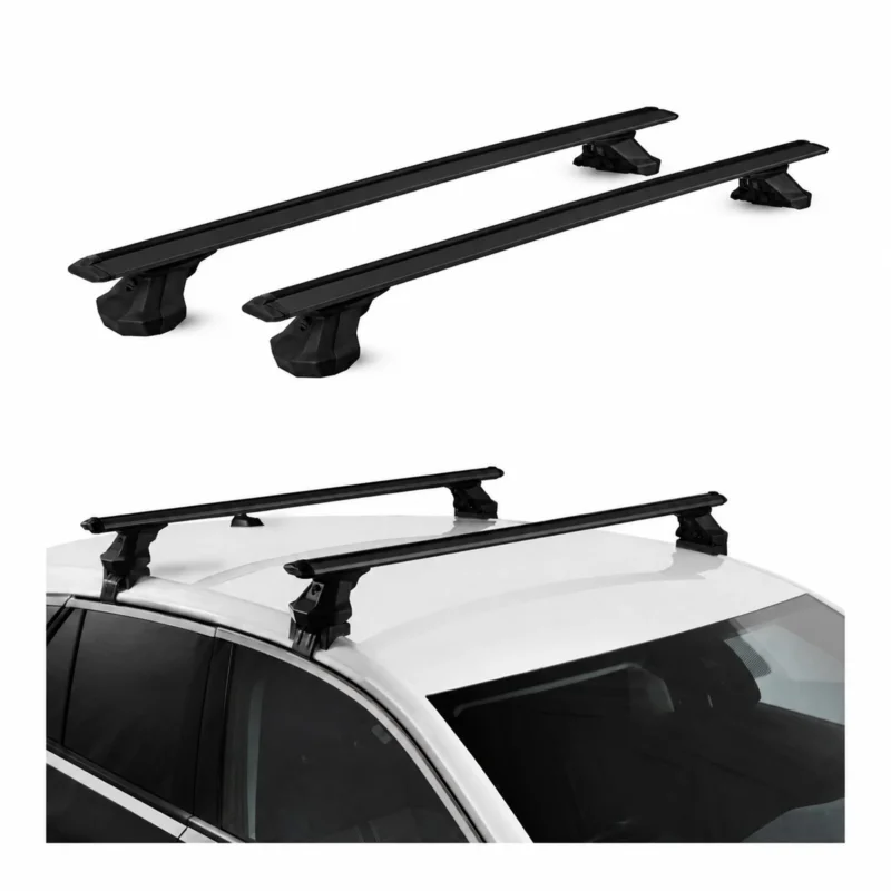Dachträger für Hyundai i20 (PB) 2008-2014 Aluminium 2 Stück 75 kg TÜV Schwarz