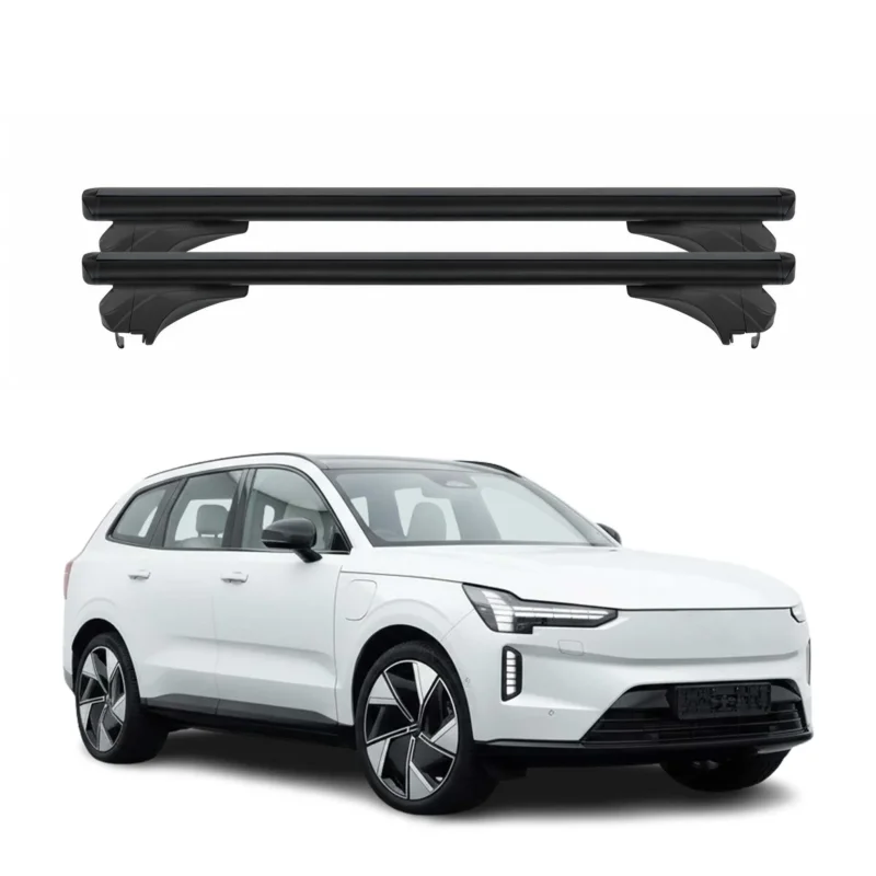 Menabo Dachträger Grundtäger für Volvo EX90 2024-2026 Aluminium Schwarz 2 tlg