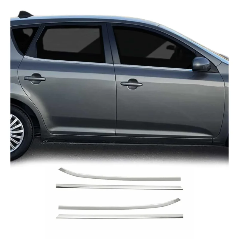 Fensterleisten Zierleisten für Kia Ceed Ceed 2009-2012 Variant Edelstahl 4tlg