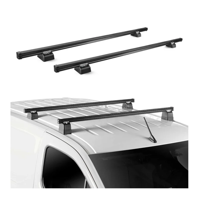 Dachträger für VW Caddy Maxi 2020-2026 H1L1 2-Träger Stahl Schwarz