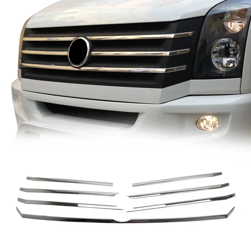 Kühlergrill Leisten Grillleisten für VW Crafter 2012-2017 Edelstahl Chrom 5tlg