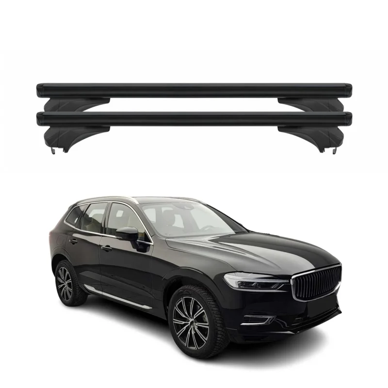 Menabo Dachträger Grundtäger für Volvo XC60 II 2018-2026 Aluminium Schwarz 2 tlg