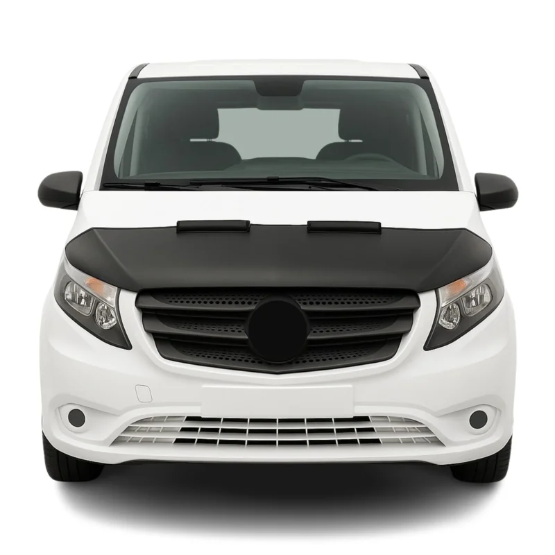 Haubenbra Steinschlagschutz für Mercedes Vito W447 2014-2026 Schwarz Halb