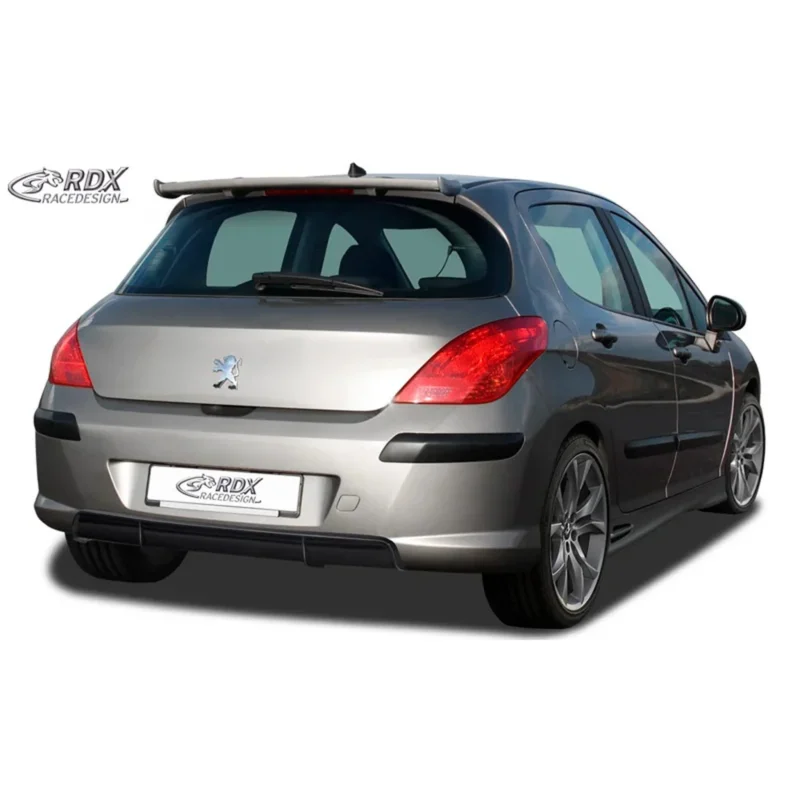 RDX Heckschürzenansatz Diffuser für Peugeot 308 HB 2007-2013 ABS Schwarz TÜV