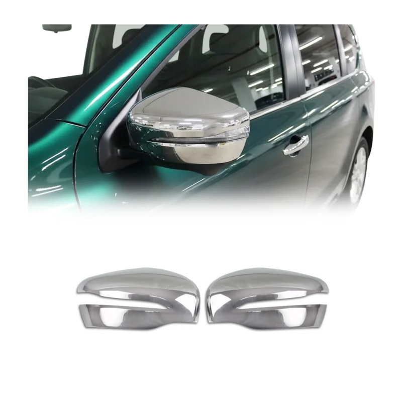 Spiegelkappen Spiegelabdeckung für Mercedes X Klasse 2017-2020 Edelstahl Chrom