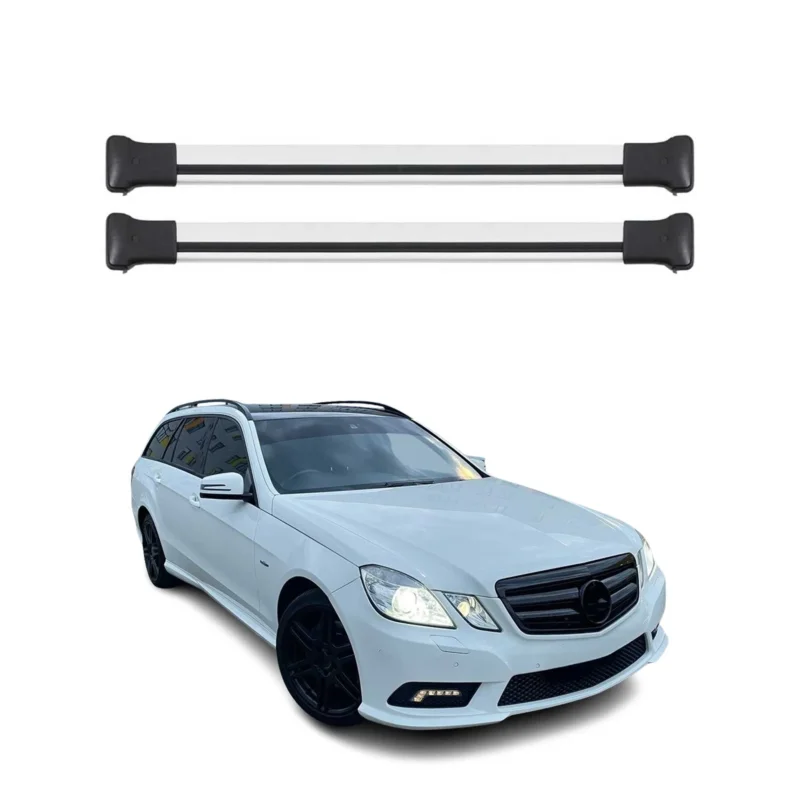 Dachträger Grundtäger für Mercedes E Klasse S212 Kombi 2009-2016 75kg Silber 2x