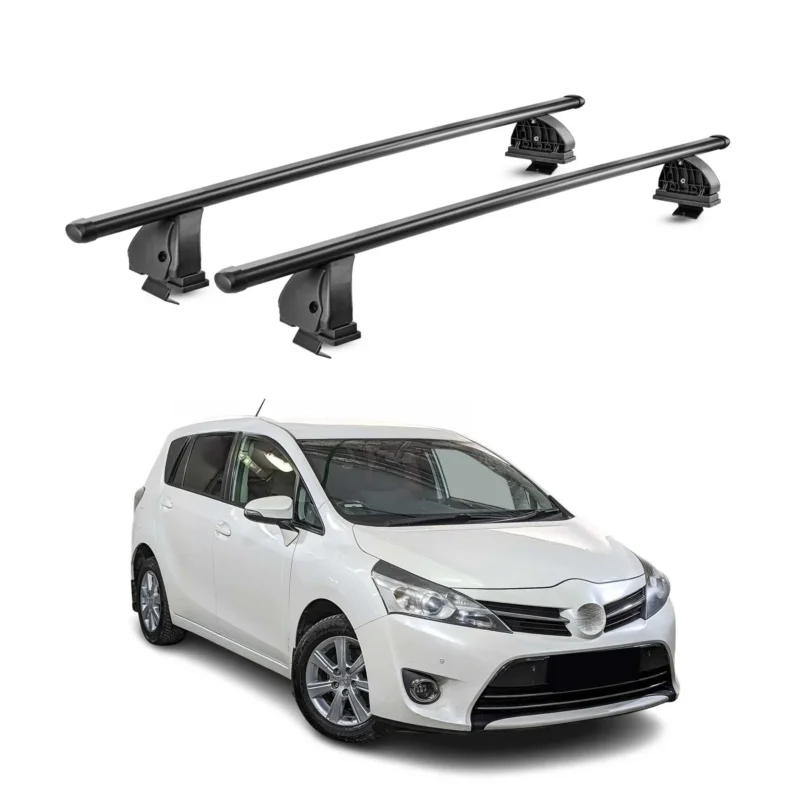 Stahl Dachträger für Toyota Verso S 2010-2016 TÜV Abschließbar 2tlg Schwarz