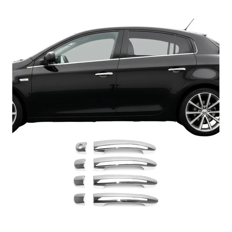 Chrom Türgriff Blende für Fiat Bravo 2007-2014 4Tür Edelstahl 8tlg